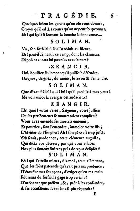 Mustapha et Zéangir, tragédie en cinq actes et en vers, représentée sur le théâtre de Fontainebleau, devant Leurs Majestés, le 1er novembre 1776 Mustapha et Zéangir, tragédie en cinq actes et en vers, représentée sur le théâtre de Fontainebleau, devant Leurs Majestés, le 1er novembre 1776