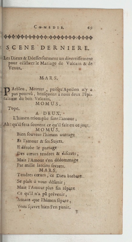 Momus fabuliste, ou les Noces de Vulcain, comédie