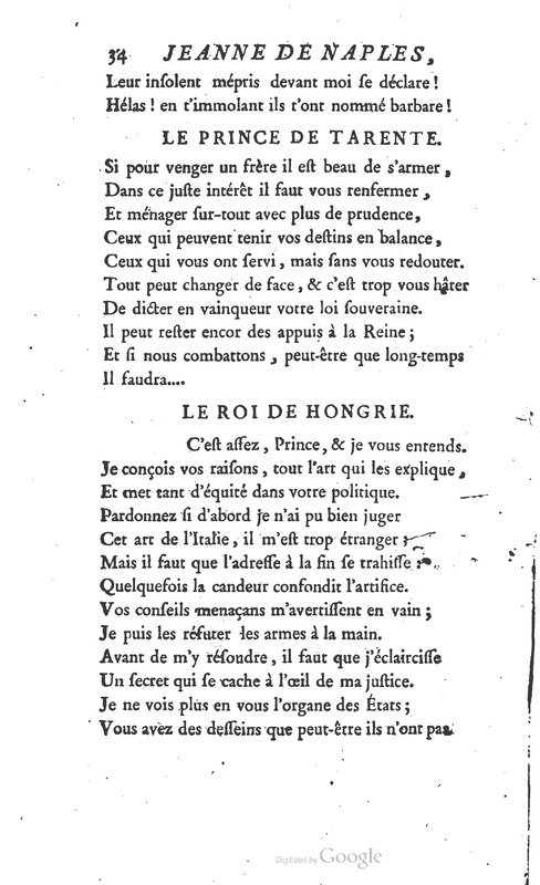 Jeanne de Naples, Tragédie en cinq actes et en vers Jeanne de Naples, Tragédie en cinq actes et en vers