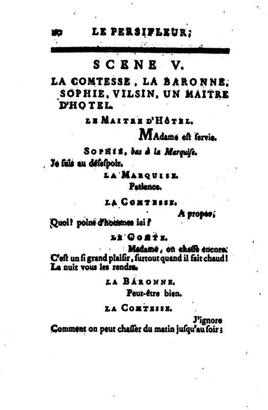 Persifleur (Le), comédie en trois actes et en vers… par M. de Sauvigny