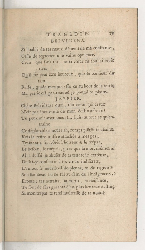 Venise sauvée, tragedie. Représentée par les Comédiens françois, le 5 décembre 1746… [Seconde édition]