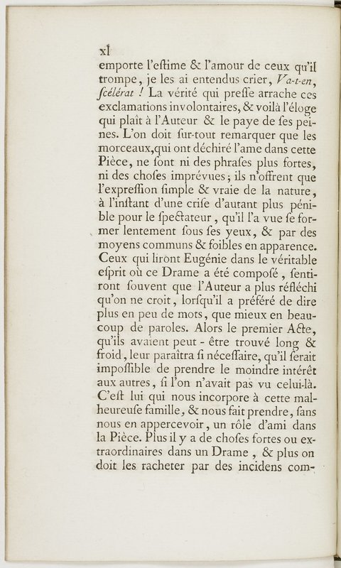 Eugénie, drame en cinq actes en prose, enrichi de figures en taille-douce ; avec un Essai sur le drame sérieux Eugénie, drame en cinq actes en prose, enrichi de figures en taille-douce ; avec un Essai sur le drame sérieux