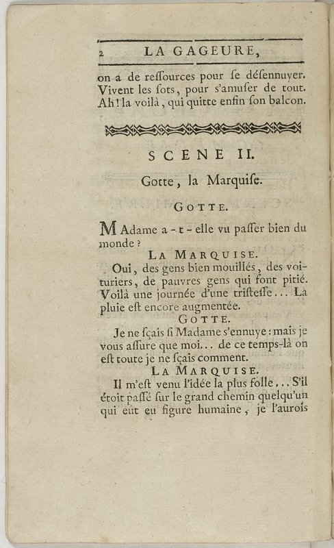 Gageure imprévue (La), comédie en prose et en un acte… par M. Sedaine. [Paris, les Comédiens français, 27 mai 1768]