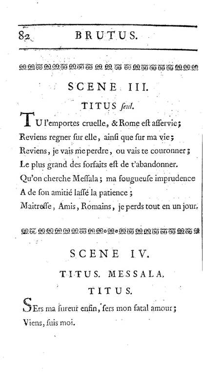 Brutus de M. de Voltaire (Le), avec un Discours sur la tragédie Brutus de M. de Voltaire (Le), avec un Discours sur la tragédie
