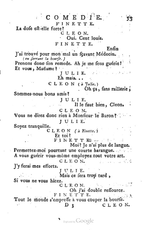Dissipateur ou l’honnête-friponne (Le), comédie Dissipateur ou l’honnête-friponne (Le), comédie