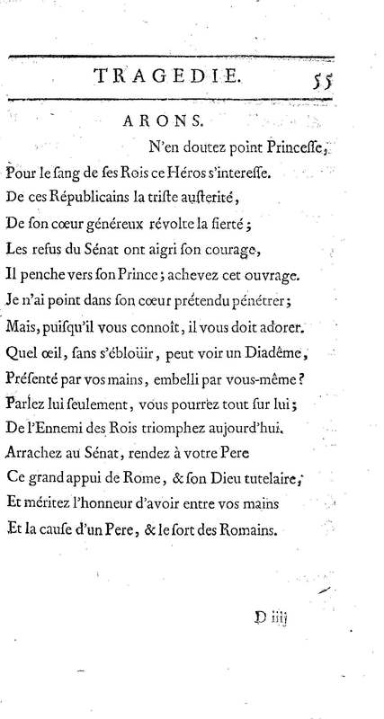 Brutus de M. de Voltaire (Le), avec un Discours sur la tragédie Brutus de M. de Voltaire (Le), avec un Discours sur la tragédie