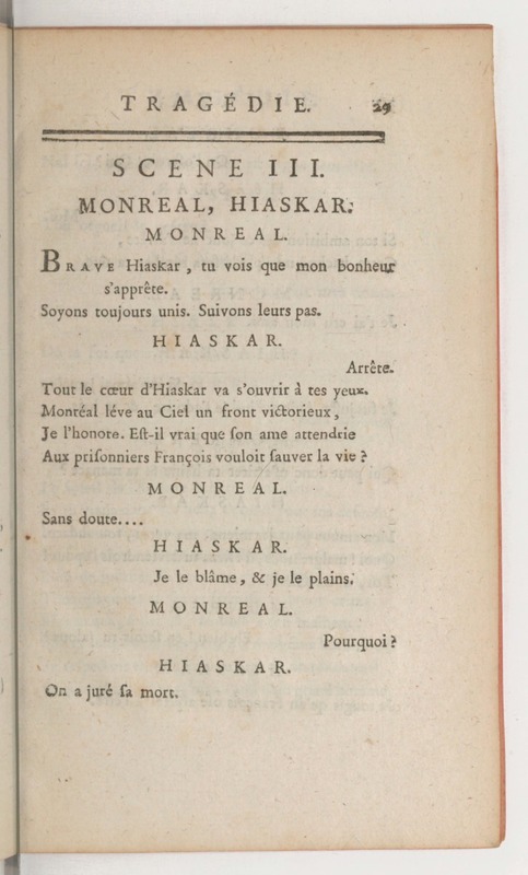Hirza, tragédie, par M. de Sauvigny… (Comédiens ordinaires du Roi, 27 mai 1767) Hirza, tragédie, par M. de Sauvigny… (Comédiens ordinaires du Roi, 27 mai 1767)