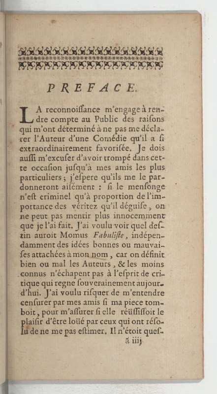Momus fabuliste, ou les Noces de Vulcain, comédie