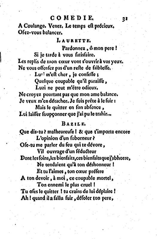 Laurette, comédie en trois actes et en vers, tirée des Contes de M. Marmontel Laurette, comédie en trois actes et en vers, tirée des Contes de M. Marmontel