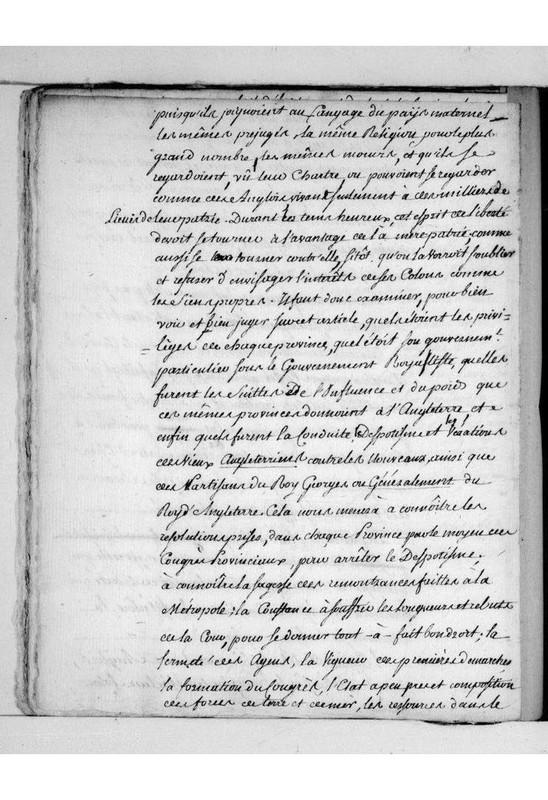 Voyage au continent américain par un Français en 1777, et Réflexions philosophiques sur ces nouveaux républicains