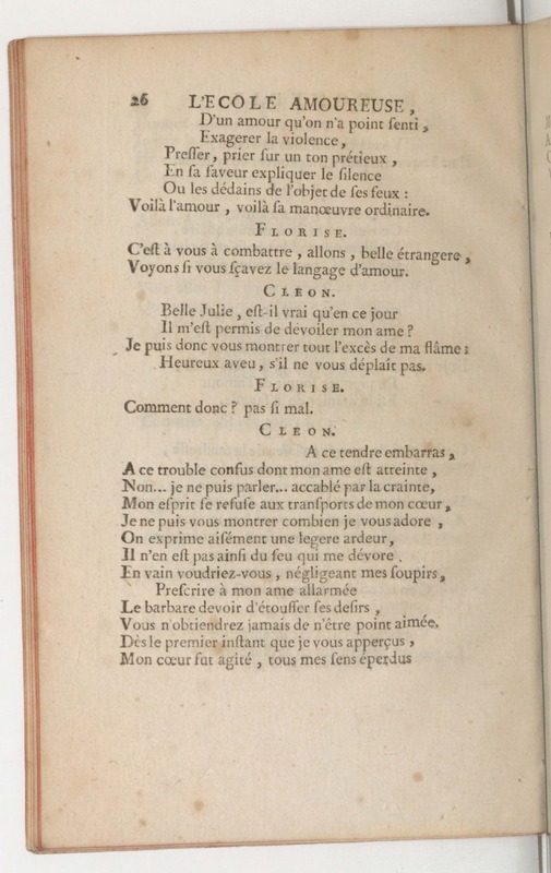 École amoureuse (L'), comédie en un acte, en vers, représentée pour la première fois par les Comédiens ordinaires du Roi, le 11 septembre 1747 École amoureuse (L'), comédie en un acte, en vers, représentée pour la première fois par les Comédiens ordinaires du Roi, le 11 septembre 1747