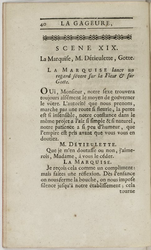 Gageure imprévue (La), comédie en prose et en un acte… par M. Sedaine. [Paris, les Comédiens français, 27 mai 1768]