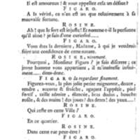 Barbier de Séville, ou la Précaution inutile (Le ), comédie en quatre actes, par M. de Beaumarchais, représentée sur le théâtre de la Comédie Française le 23 février 1775 (avec une Lettre modérée sur la chute et la critique du Barbier de Séville)