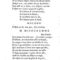 Molière à la nouvelle salle, ou les Audiences de Thalie, comédie en un acte et en vers libres