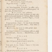 Barbier de Séville, ou la Précaution inutile (Le), comédie en quatre actes, par M. de Beaumarchais, représentée sur le théâtre de la Comédie Française le 23 février 1775 (avec une Lettre modérée sur la chute et la critique du Barbier de Séville)