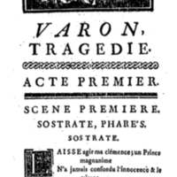 Varon, tragédie. Par M. le vicomte de Graves, capitaine au régiment de C…