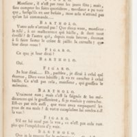 Barbier de Séville, ou la Précaution inutile (Le), comédie en quatre actes, par M. de Beaumarchais, représentée sur le théâtre de la Comédie Française le 23 février 1775 (avec une Lettre modérée sur la chute et la critique du Barbier de Séville)