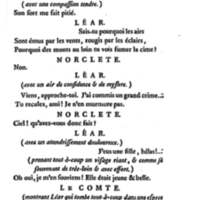 Roi Lear (Le), tragédie en cinq actes, par M. Ducis, représentée à Versailles le 16 janvier 1783 ; et à Paris, le 26 du même mois, par les Comédiens français