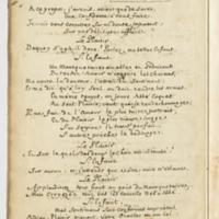 Plaisir (Le), comédie en un acte et en vers libres