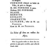 Bergère des Alpes (La), pastorale en trois actes et en vers, mêlée de chants, par M. Marmontel de l'Académie françoise