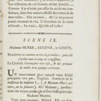 Eugénie, drame en cinq actes en prose, enrichi de figures en taille-douce ; avec un Essai sur le drame sérieux