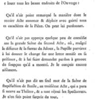 Barbier de Séville, ou la Précaution inutile (Le), comédie en quatre actes, par M. de Beaumarchais, représentée sur le théâtre de la Comédie Française le 23 février 1775 (avec une Lettre modérée sur la chute et la critique du Barbier de Séville)