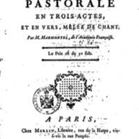 Bergère des Alpes (La), pastorale en trois actes et en vers, mêlée de chants, par M. Marmontel de l'Académie françoise