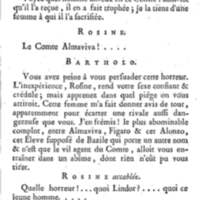 Barbier de Séville, ou la Précaution inutile (Le), comédie en quatre actes, par M. de Beaumarchais, représentée sur le théâtre de la Comédie Française le 23 février 1775 (avec une Lettre modérée sur la chute et la critique du Barbier de Séville)