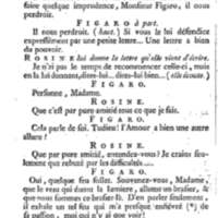 Barbier de Séville, ou la Précaution inutile (Le ), comédie en quatre actes, par M. de Beaumarchais, représentée sur le théâtre de la Comédie Française le 23 février 1775 (avec une Lettre modérée sur la chute et la critique du Barbier de Séville)
