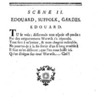 Comte de Warwik [sic] (Le), tragédie par M. de La Harpe, représentée pour la première fois par les Comédiens françois ordinaires du Roi, le 7 novembre 1763