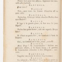 Barbier de Séville, ou la Précaution inutile (Le), comédie en quatre actes, par M. de Beaumarchais, représentée sur le théâtre de la Comédie Française le 23 février 1775 (avec une Lettre modérée sur la chute et la critique du Barbier de Séville)