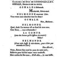 Roi Lear (Le), tragédie en cinq actes, par M. Ducis, représentée à Versailles le 16 janvier 1783 ; et à Paris, le 26 du même mois, par les Comédiens français