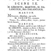 Bourru bienfaisant (Le), comédie en trois actes et en prose, de M. Goldoni, représentée à la cour le 5 novembre 1771, et représentée pour la première fois par les Comédiens français ordinaires du Roi le 4 novembre 1771