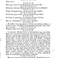 Barbier de Séville, ou la Précaution inutile (Le), comédie en quatre actes, par M. de Beaumarchais, représentée sur le théâtre de la Comédie Française le 23 février 1775 (avec une Lettre modérée sur la chute et la critique du Barbier de Séville)