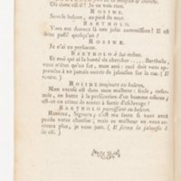 Barbier de Séville, ou la Précaution inutile (Le), comédie en quatre actes, par M. de Beaumarchais, représentée sur le théâtre de la Comédie Française le 23 février 1775 (avec une Lettre modérée sur la chute et la critique du Barbier de Séville)