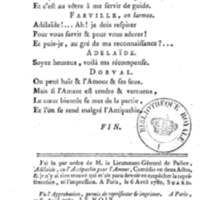 Adélaïde, ou l'Antipathie pour l'amour, comédie en deux actes, en vers de dix syllabes. Représentée pour la première fois, par les Comédiens franc̜ois, le 10 juillet 1780