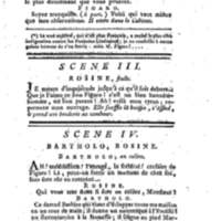 Barbier de Séville, ou la Précaution inutile (Le), comédie en quatre actes, par M. de Beaumarchais, représentée sur le théâtre de la Comédie Française le 23 février 1775 (avec une Lettre modérée sur la chute et la critique du Barbier de Séville)