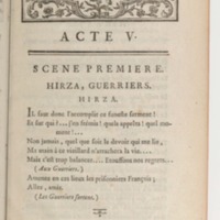 Hirza, tragédie, par M. de Sauvigny… (Comédiens ordinaires du Roi, 27 mai 1767)