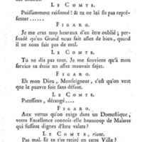 Barbier de Séville, ou la Précaution inutile (Le), comédie en quatre actes, par M. de Beaumarchais, représentée sur le théâtre de la Comédie Française le 23 février 1775 (avec une Lettre modérée sur la chute et la critique du Barbier de Séville)