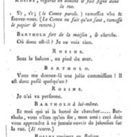Barbier de Séville, ou la Précaution inutile (Le), comédie en quatre actes, par M. de Beaumarchais, représentée sur le théâtre de la Comédie Française le 23 février 1775 (avec une Lettre modérée sur la chute et la critique du Barbier de Séville)