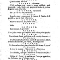 Barbier de Séville, ou la Précaution inutile (Le), comédie en quatre actes, par M. de Beaumarchais, représentée sur le théâtre de la Comédie Française le 23 février 1775 (avec une Lettre modérée sur la chute et la critique du Barbier de Séville)