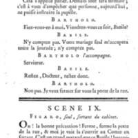 Barbier de Séville, ou la Précaution inutile (Le), comédie en quatre actes, par M. de Beaumarchais, représentée sur le théâtre de la Comédie Française le 23 février 1775 (avec une Lettre modérée sur la chute et la critique du Barbier de Séville)
