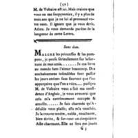 Lettres de M. de Voltaire et de sa célèbre amie [la marquise du Châtelet] ; suivies d'un petit Poëme, d'une lettre de J.-J. Rousseau, & d'un parallèle entre Voltaire et J.-J. Rousseau