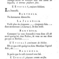 Barbier de Séville, ou la Précaution inutile (Le), comédie en quatre actes, par M. de Beaumarchais, représentée sur le théâtre de la Comédie Française le 23 février 1775 (avec une Lettre modérée sur la chute et la critique du Barbier de Séville)