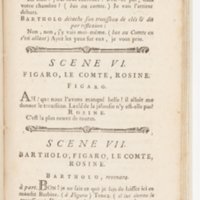 Barbier de Séville, ou la Précaution inutile (Le), comédie en quatre actes, par M. de Beaumarchais, représentée sur le théâtre de la Comédie Française le 23 février 1775 (avec une Lettre modérée sur la chute et la critique du Barbier de Séville)