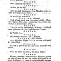 Barbier de Séville, ou la Précaution inutile (Le), comédie en quatre actes, par M. de Beaumarchais, représentée sur le théâtre de la Comédie Française le 23 février 1775 (avec une Lettre modérée sur la chute et la critique du Barbier de Séville)