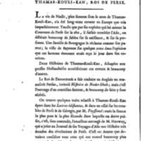 Nadir, ou Thamas-Kouli-Kan : tragédie, par M. D. B. Représentée pour la première fois, sur le Théâtre de la Nation, le 31 août 1780