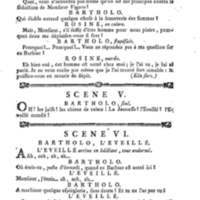 Barbier de Séville, ou la Précaution inutile (Le), comédie en quatre actes, par M. de Beaumarchais, représentée sur le théâtre de la Comédie Française le 23 février 1775 (avec une Lettre modérée sur la chute et la critique du Barbier de Séville)