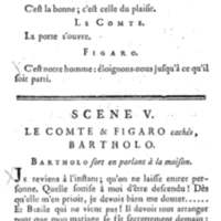 Barbier de Séville, ou la Précaution inutile (Le), comédie en quatre actes, par M. de Beaumarchais, représentée sur le théâtre de la Comédie Française le 23 février 1775 (avec une Lettre modérée sur la chute et la critique du Barbier de Séville)