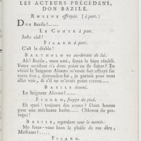 Barbier de Séville, ou la Précaution inutile (Le), comédie en quatre actes ; par M. de Beaumarchais ; représentée & tombée sur le théâtre de la Comédie Françoise aux Tuileries, le 23 de février 1775